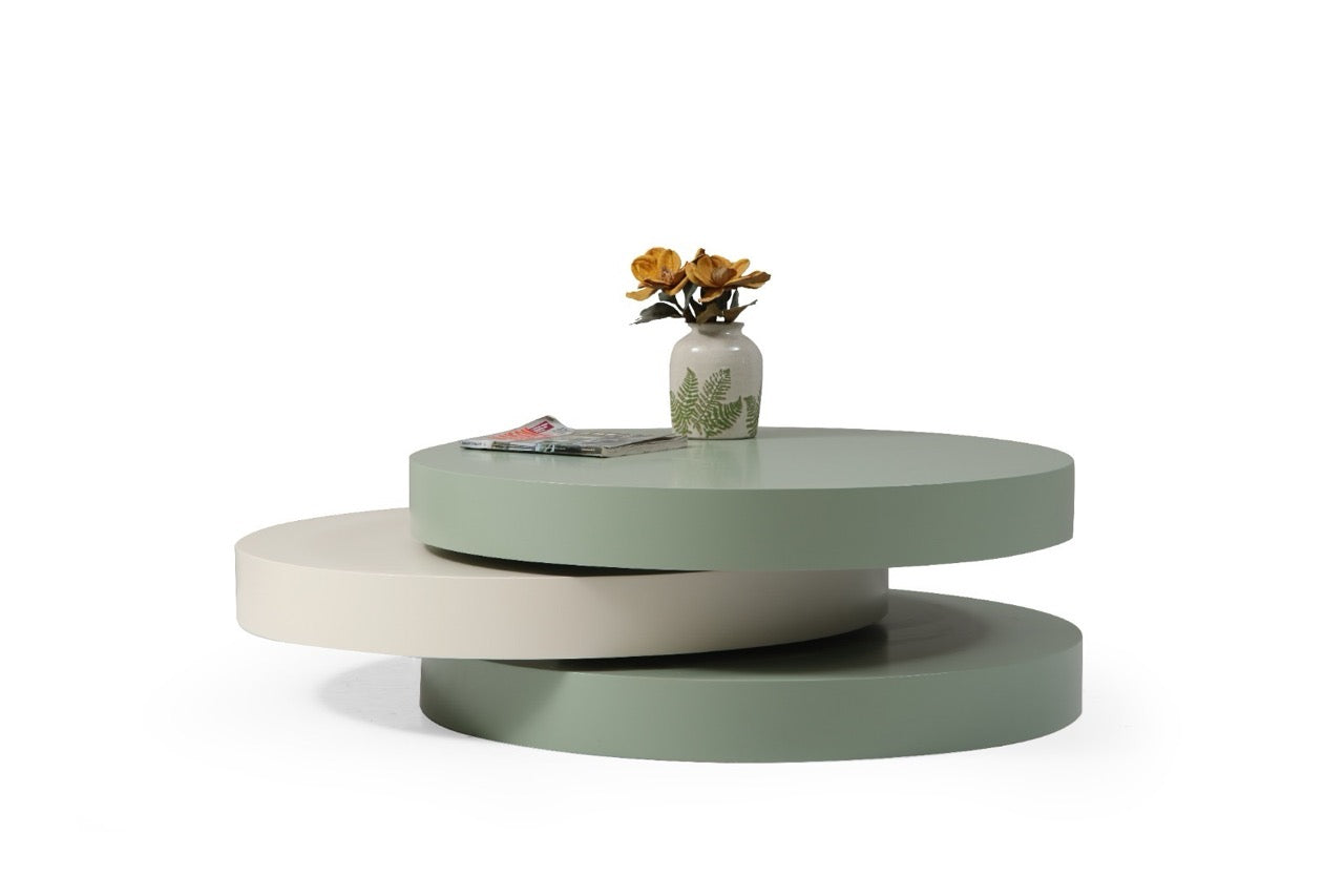 Triple Yuvarlak Orta Sehpa