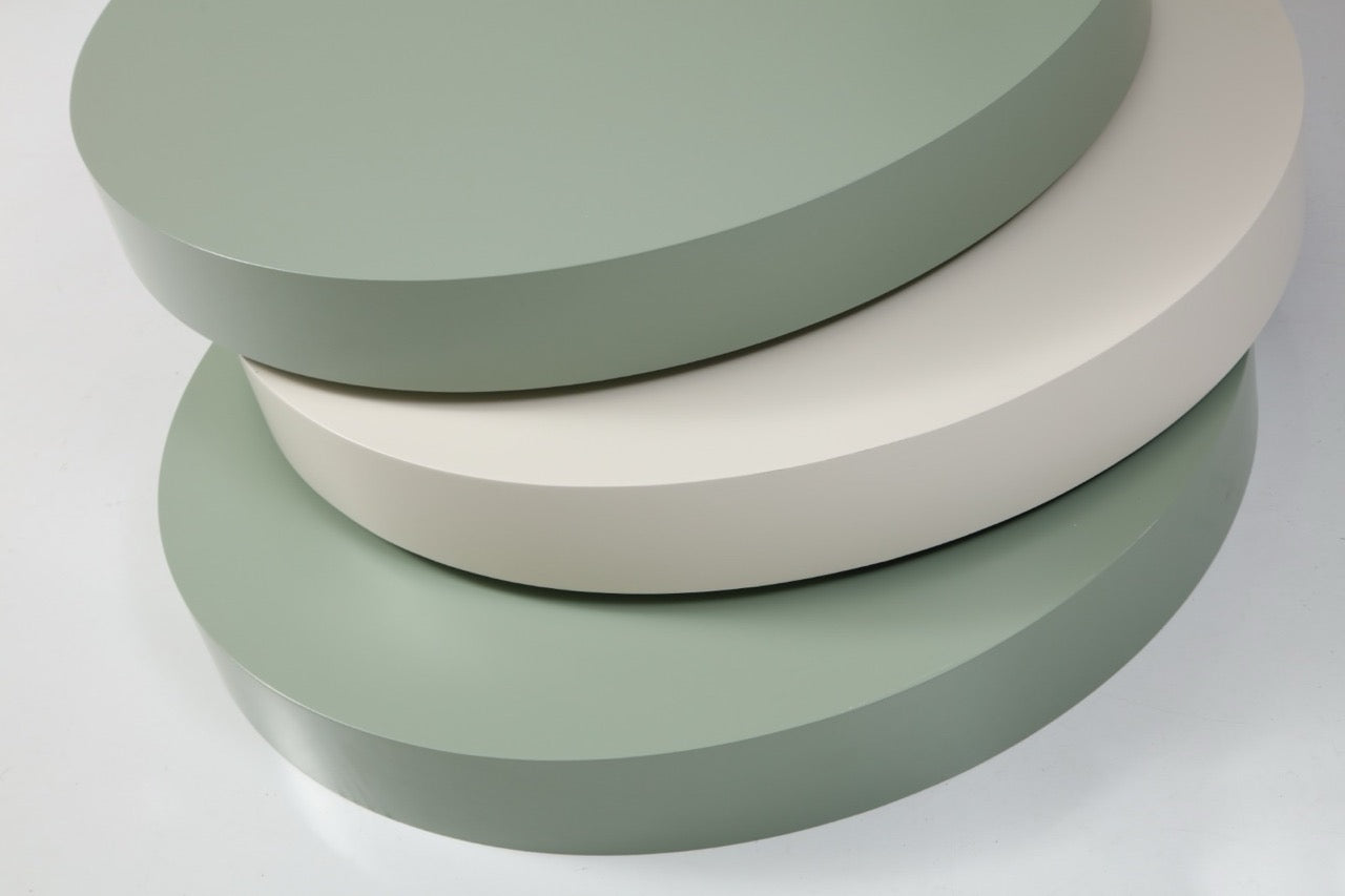 Triple Yuvarlak Orta Sehpa